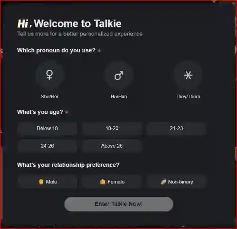 Talkie AI: Features, Pricing, Real Use Cases, and Comparison 5 Screenshot 2025-05-13 Popup screenshot